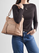 Schoudertas Bride Lulu castagnette Roze bride ALEXI-vue-porte